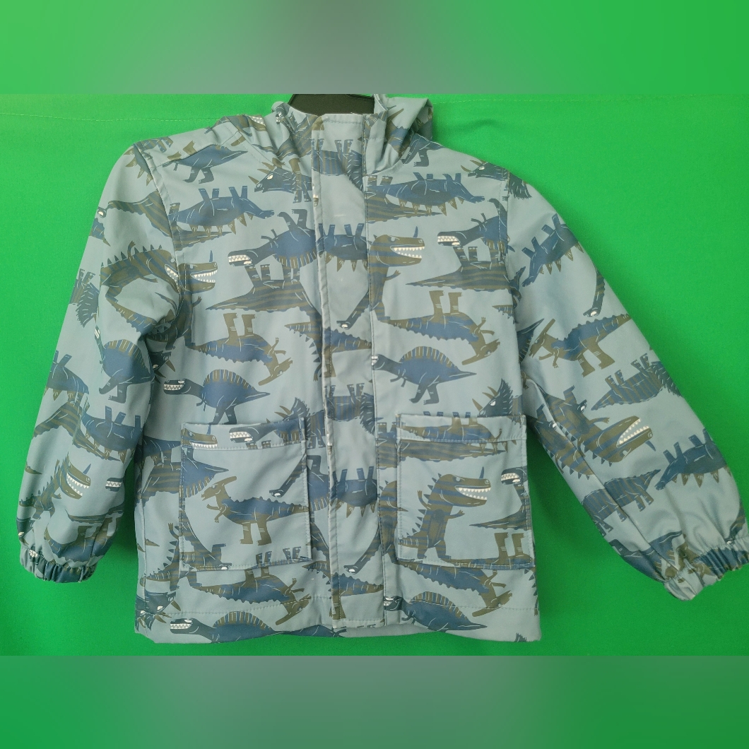 Kid Old Navy Rain Coat Jacket Dinosaur 5t Boy Zip Up Hoodie Water Resistant Girl